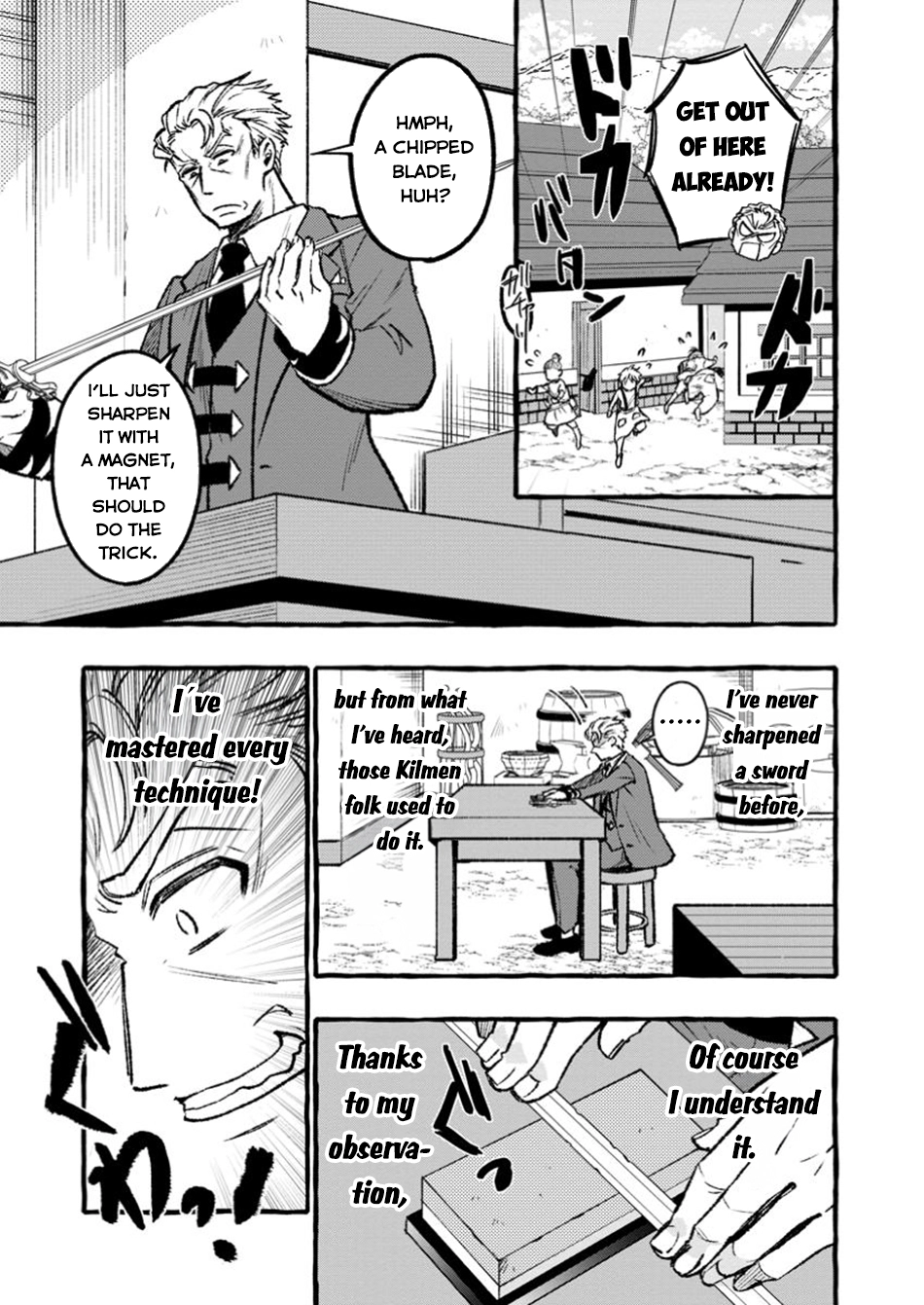 Tsuihou Sareta Ossan Kajishi, Nazeka Densetsu no Daimyouko ni Naru – Chapter 02.1 – Page 12