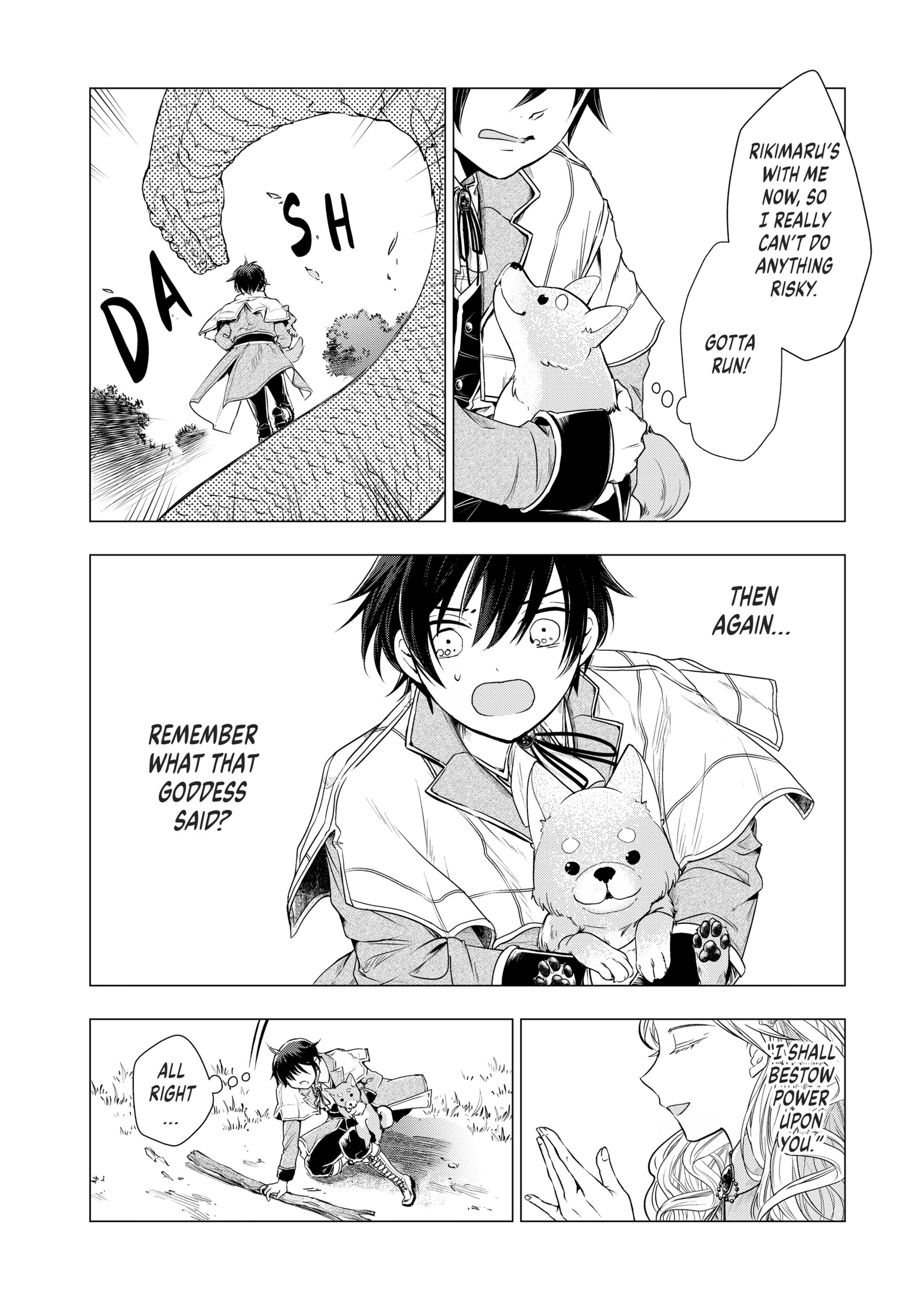 Uchi no Inu ga Tsuyosugirun desu ga?! ~ Tensei Shitara Megami-sama no Shukufuku de Sekai wo Sukuu Koto ni narimashita – Chapter 02 – Page 3