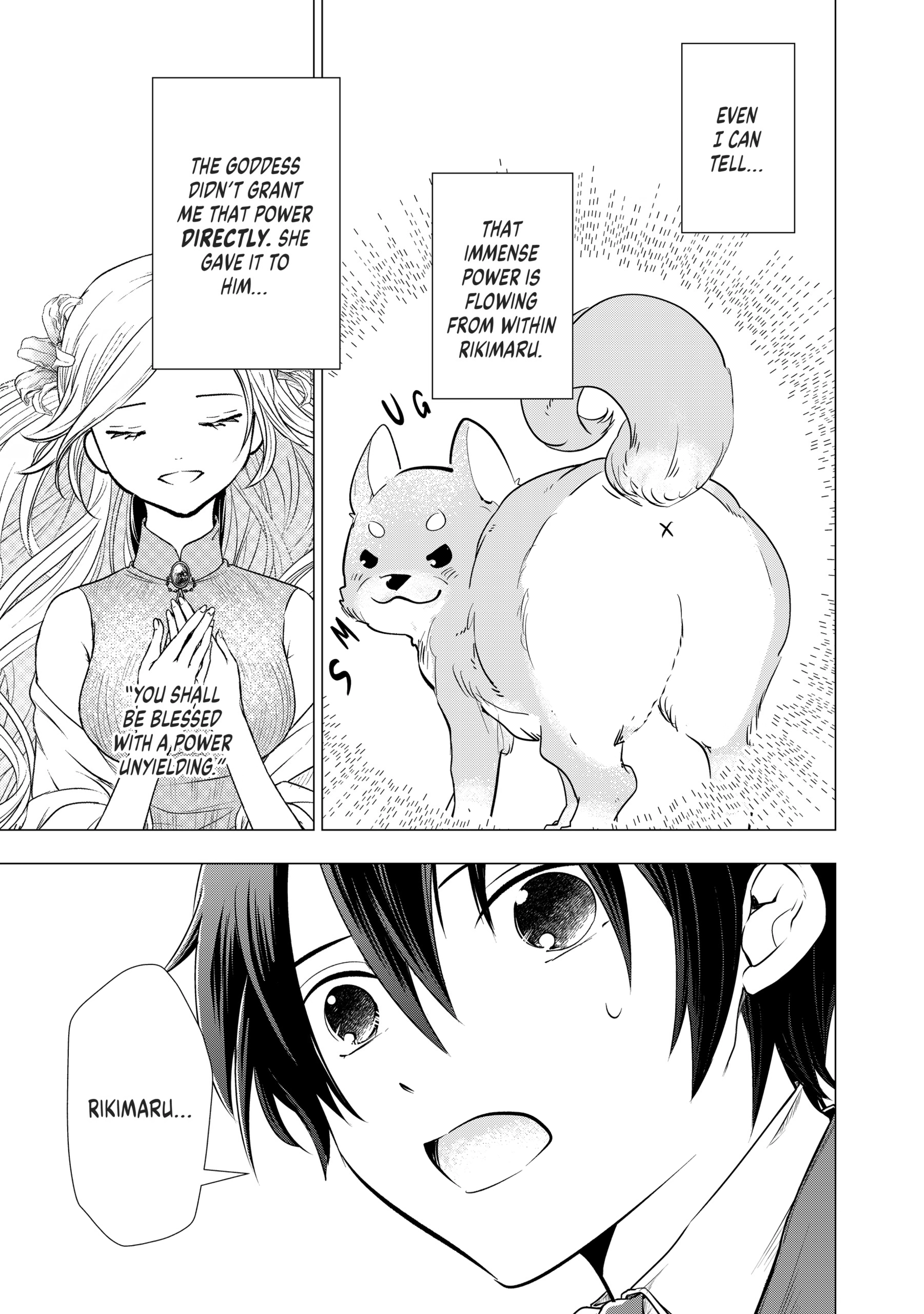 Uchi no Inu ga Tsuyosugirun desu ga?! ~ Tensei Shitara Megami-sama no Shukufuku de Sekai wo Sukuu Koto ni narimashita – Chapter 02 – Page 10