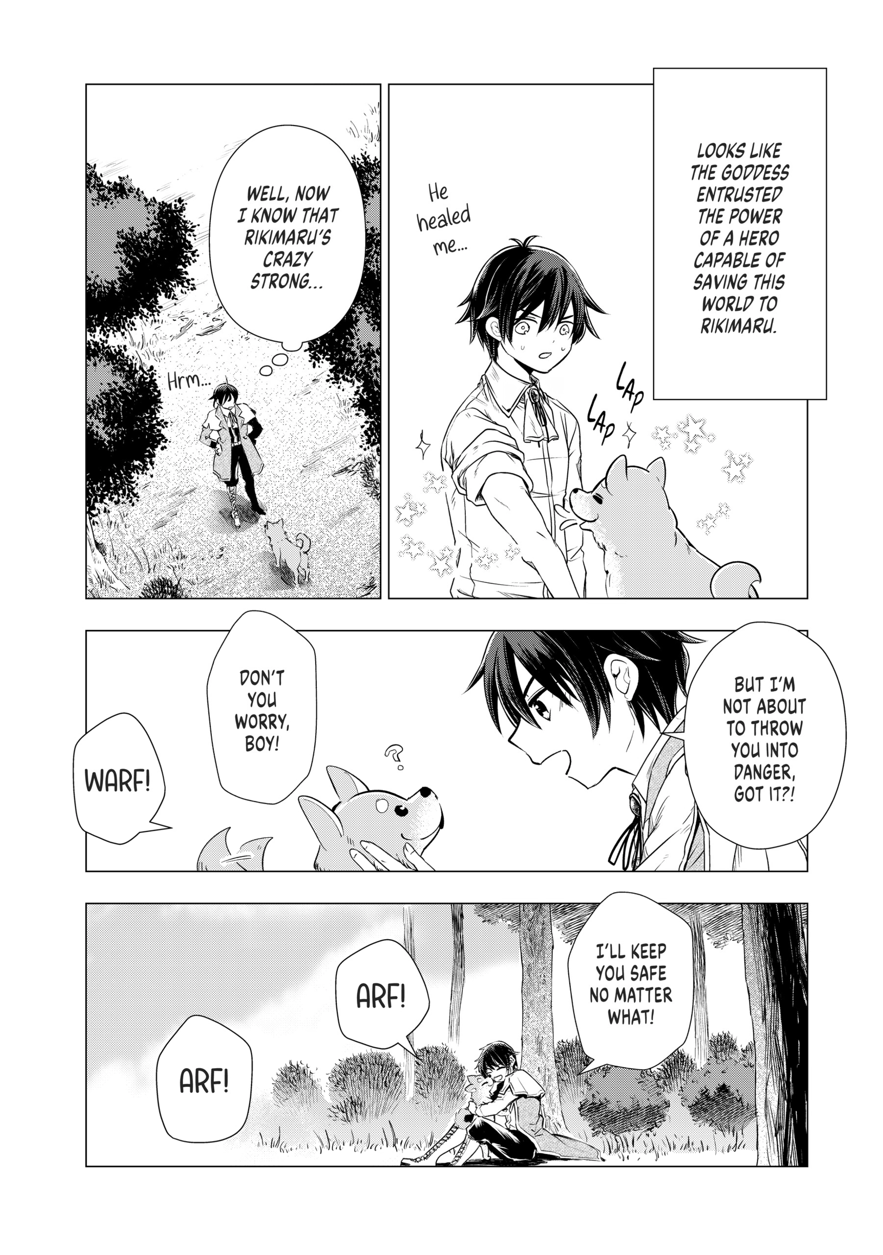 Uchi no Inu ga Tsuyosugirun desu ga?! ~ Tensei Shitara Megami-sama no Shukufuku de Sekai wo Sukuu Koto ni narimashita – Chapter 02 – Page 13