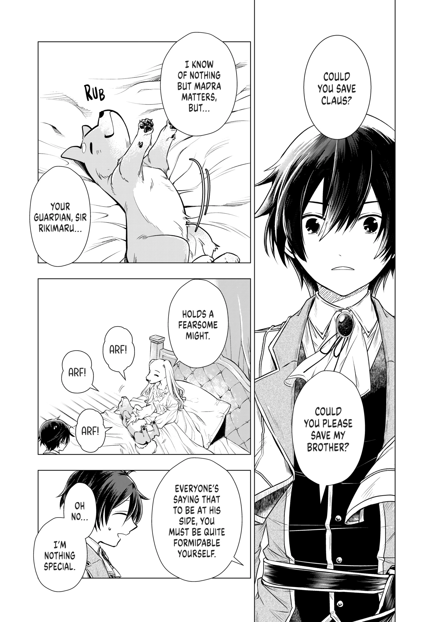 Uchi no Inu ga Tsuyosugirun desu ga?! ~ Tensei Shitara Megami-sama no Shukufuku de Sekai wo Sukuu Koto ni narimashita – Chapter 04 – Page 13