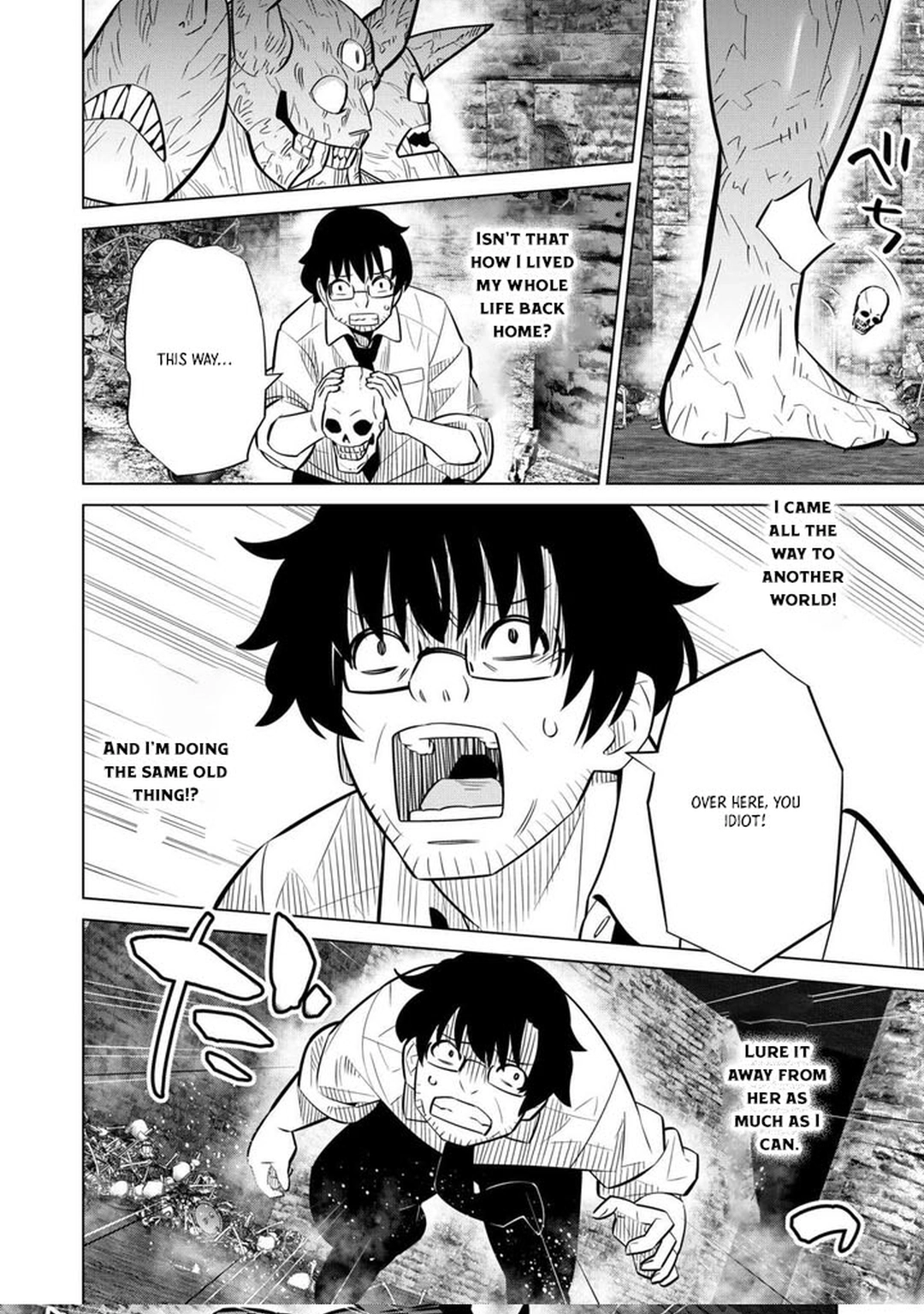 The Middle-Aged Man Cast into the 'Abyss' Where No One Ever Returns Accidentally Deciphers a Code and Becomes the Wielder of an Unknown Relic! – Chapter 02 – Page 22